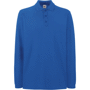 Polo piqué manches longues PREMIUM Au choixRoyal Blue