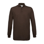 Polo piqué manches longues Safran Au choixBrown