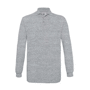 Polo piqué manches longues Safran Au choixHeather Grey