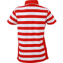 Polo rayé femme manches courtes Au choixrouge/blanc