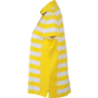 Polo rayé femme manches courtes Au choixjaune soleil/blanc