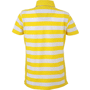 Polo rayé femme manches courtes Au choixjaune soleil/blanc