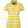Polo rayé femme manches courtes Au choixjaune soleil/blanc