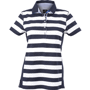 Polo rayé femme manches courtes Au choixbleu marine/blanc