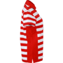 Polo rayé femme manches courtes Au choixrouge/blanc