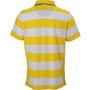 Polo rayé homme manches courtes Au choixjaune soleil/blanc