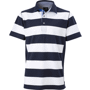 Polo rayé homme manches courtes Au choixbleu marine/blanc