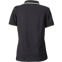 Polo uni femme manches courtes 220gr Au choixnoir/blanc/vert citr