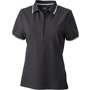 Polo uni femme manches courtes 220gr Au choixnoir/blanc/gris