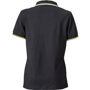 Polo uni femme manches courtes 220gr Au choixnoir/blanc/jaune