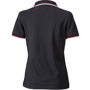Polo uni femme manches courtes 220gr Au choixnoir/blanc/rouge