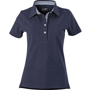 Polo uni femme manches courtes Vichy Au choixbleu marine/blanc