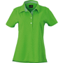 Polo uni femme manches courtes Vichy Au choixvert citron/blanc