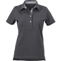 Polo uni femme manches courtes Vichy Au choixgraphite/blanc