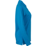 Polo uni femme manches longues Au choixturquoise