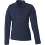 Polo uni femme manches longues Au choixbleu marine