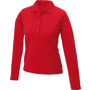 Polo uni femme manches longues Rougerouge