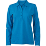 Polo uni femme manches longues Au choixturquoise