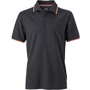 Polo uni homme manches courtes Au choixnoir/blanc/orange
