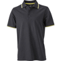 Polo uni homme manches courtes Au choixnoir/blanc/jaune