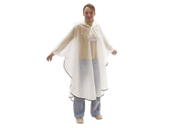 Poncho imperméable avec réflecteurs (0,09mm)