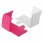 Porte bloc papier BlancMagenta Fuschia Blanc neige