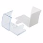 Porte bloc papier BlancTransparent  Blanc neige