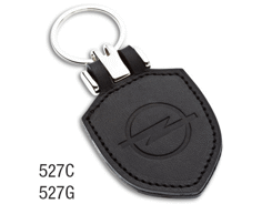 Porte-clé cuir ecusson