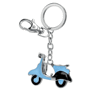 Porte cle métal vespa bleu Bleubleu