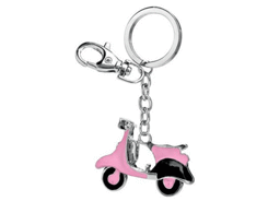 Porte cle métal vespa rose