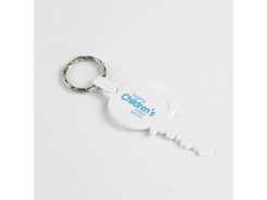 Porte-clé plastique en forme de clé