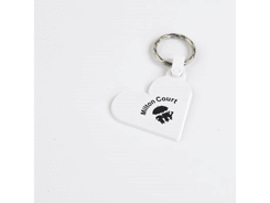 Porte-clé plastique en forme de coeur