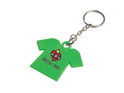 Porte-clé plastique en forme de t-shirt
