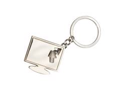 Porte clé publicitaire écran en métal