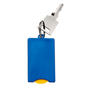 Porte-clés à jeton "square" Au choixbleu/jaune