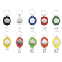 Porte-clés acrylique avec jeton (différentes coule Noirnoir