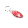 Porte-clés acrylique elipse Transparenttransparent