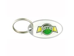 Porte clés aluminium ovale