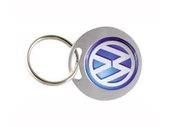 Porte clés aluminium rond