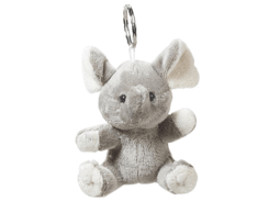 Porte clés animal en peluche Éléphant