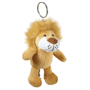 Porte clés animal en peluche lion Au choixbrun clair