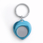 Porte-clés avec jeton métallique Au choixbleu clair