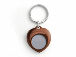 Porte-clés avec jeton métallique