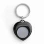 Porte-clés avec jeton métallique Noirnoir