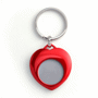 Porte-clés avec jeton métallique Rougerouge