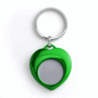 Porte-clés avec jeton métallique Vertvert