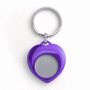 Porte-clés avec jeton métallique Violetviolet