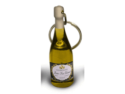 Porte clés bouteille champagne