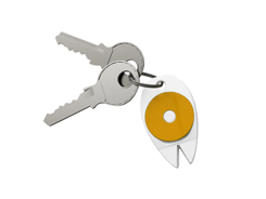 Porte-clés "carte à tiques"