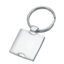 Porte-cles chrome carre Au choixargenté
